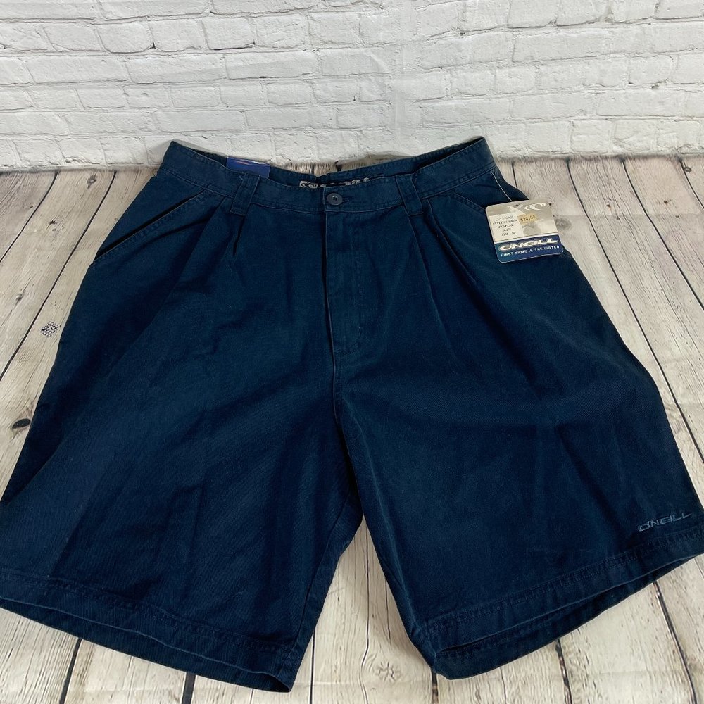 NWT VINTAGE 90'S O'NEILL MEN'S PLEATED FRONT BOARD SHORTS 34
